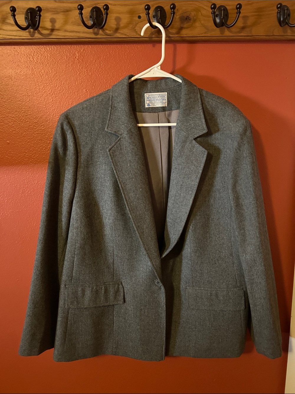 Pendleton Grey Wool Blazer No Size Tag
